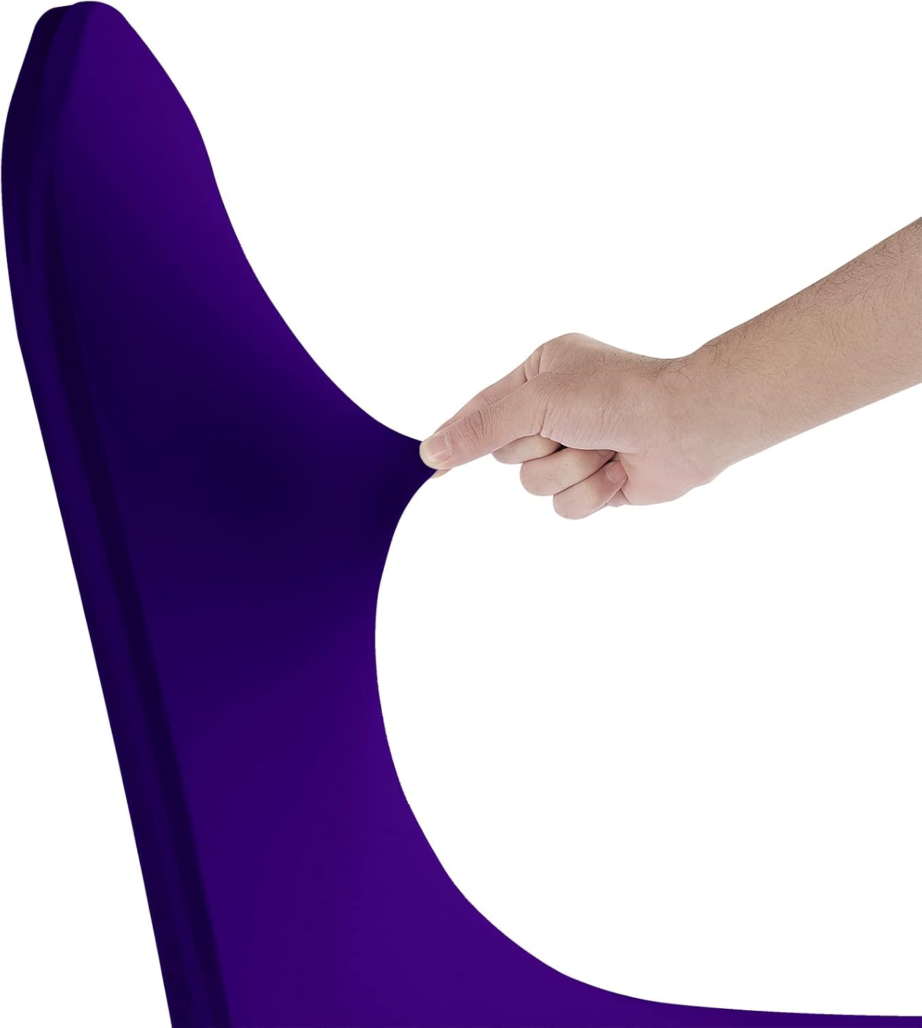SUPERO Waterproof Spandex Chair Cover 12PCS, Stretch Dining Chair Covers, Polyester Outdoor Chair Covers, Protector Stretch Chair Cover for Party Universal, Banquet, Wedding Event, Hotel(Purple)