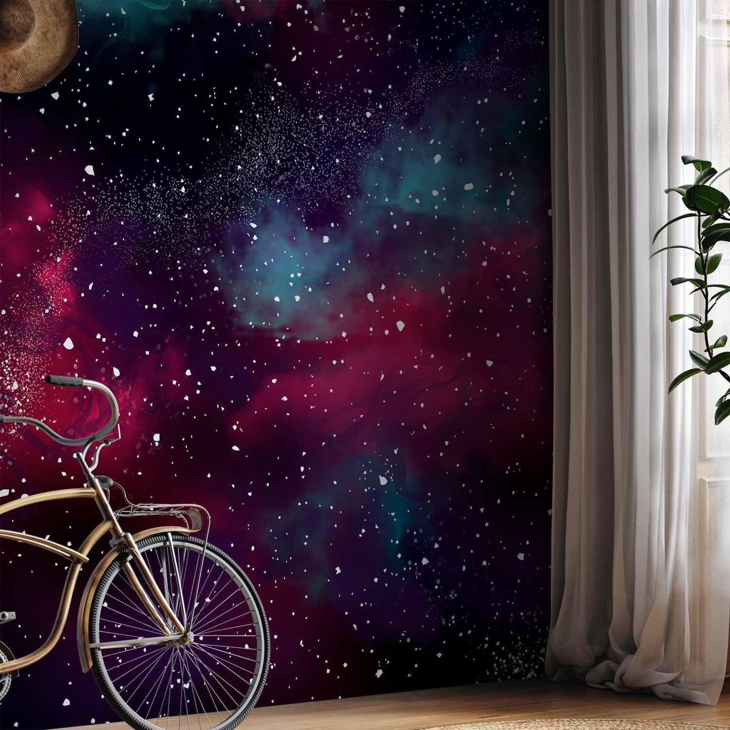 artgeist Wall Mural Space 154x110 in - Peel and Stick Self-Adhesive Wallpaper Removable Large Sticker Foil Wall Decor Print Design Mural Galaxy Universe Cosmos Sky a-A-10326-a-a