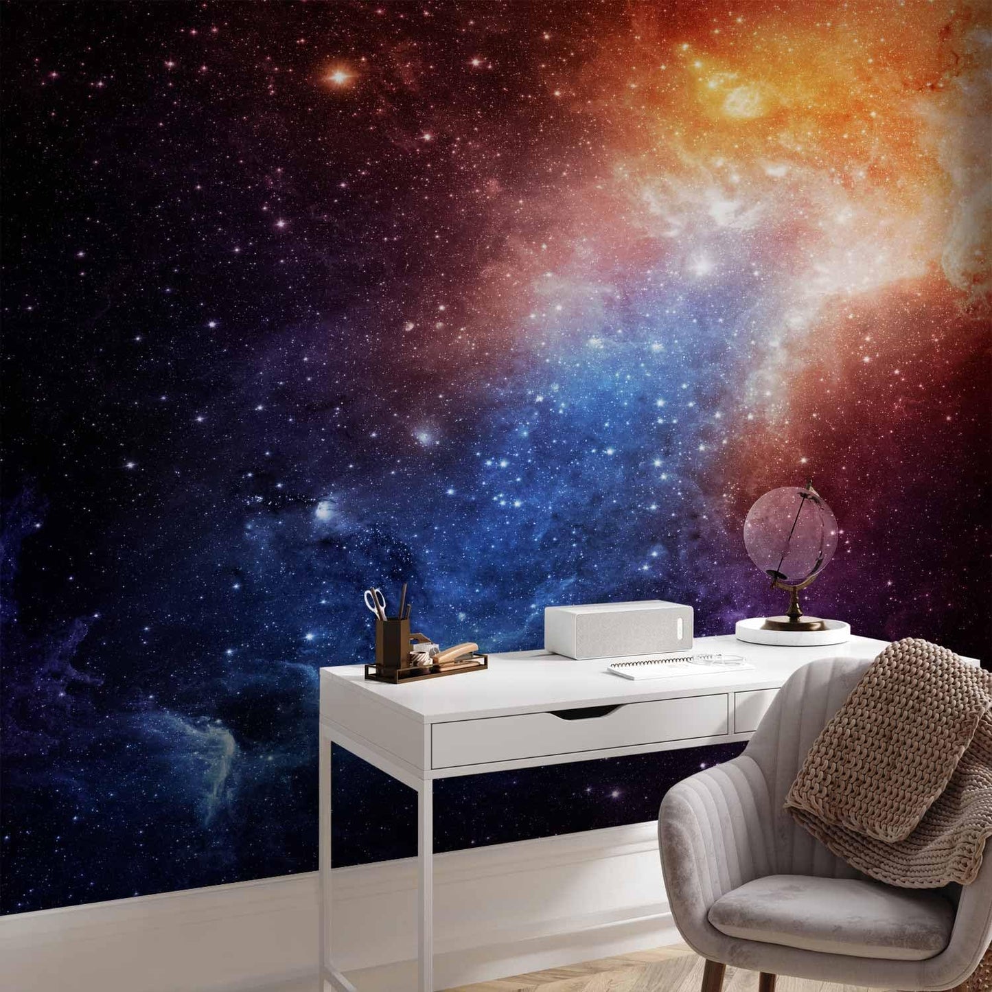 artgeist Premium Wall Mural Cosmos Galaxy 177x124 in - XXL Non-Woven Wallpaper Fleece Wall Decor Photo Print Picture Image Design Home f-B-0057-a-a