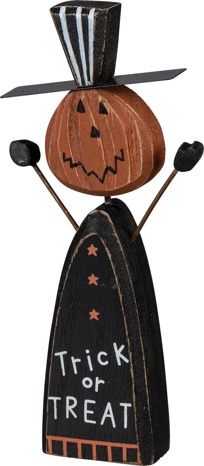 Primitives by Kathy Halloween Trick Or Treat Chunky Sitter