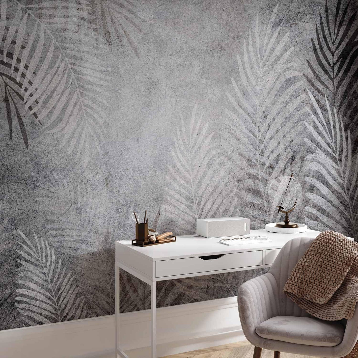 artgeist Wall Mural Leaves 135x101 in - XXL Peel and Stick Self-Adhesive Wallpaper Removable Large Sticker Foil Wall Decor Print Picture Image Design Palm Abstract Nature Botanical b-C-0855-a-a