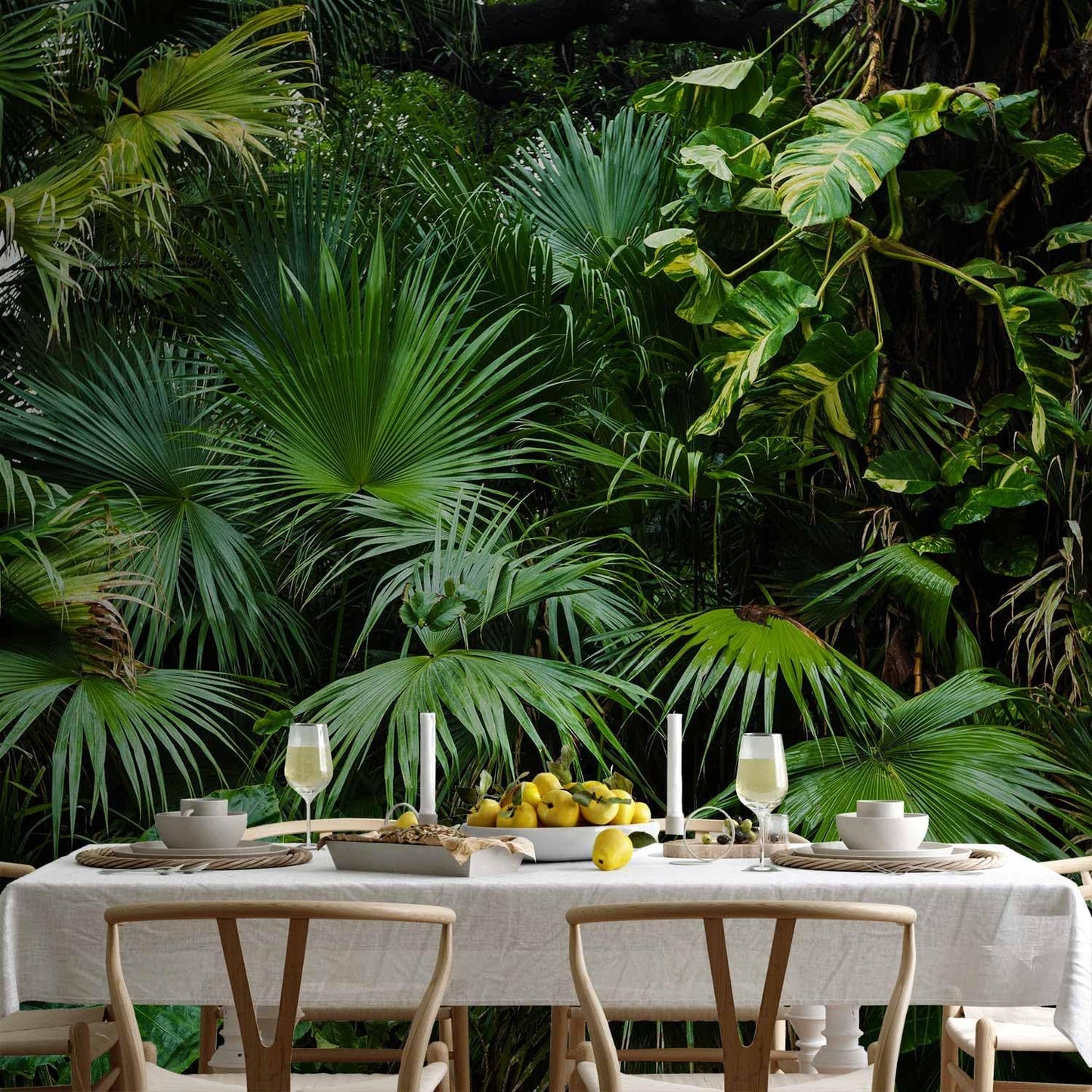 artgeist Wall Mural Tropical 138"x101" XXL Peel and Stick Self-Adhesive Wallpaper Removable Large Sticker Foil Wall Decor Print Picture Image Design b-B-0312-a-a