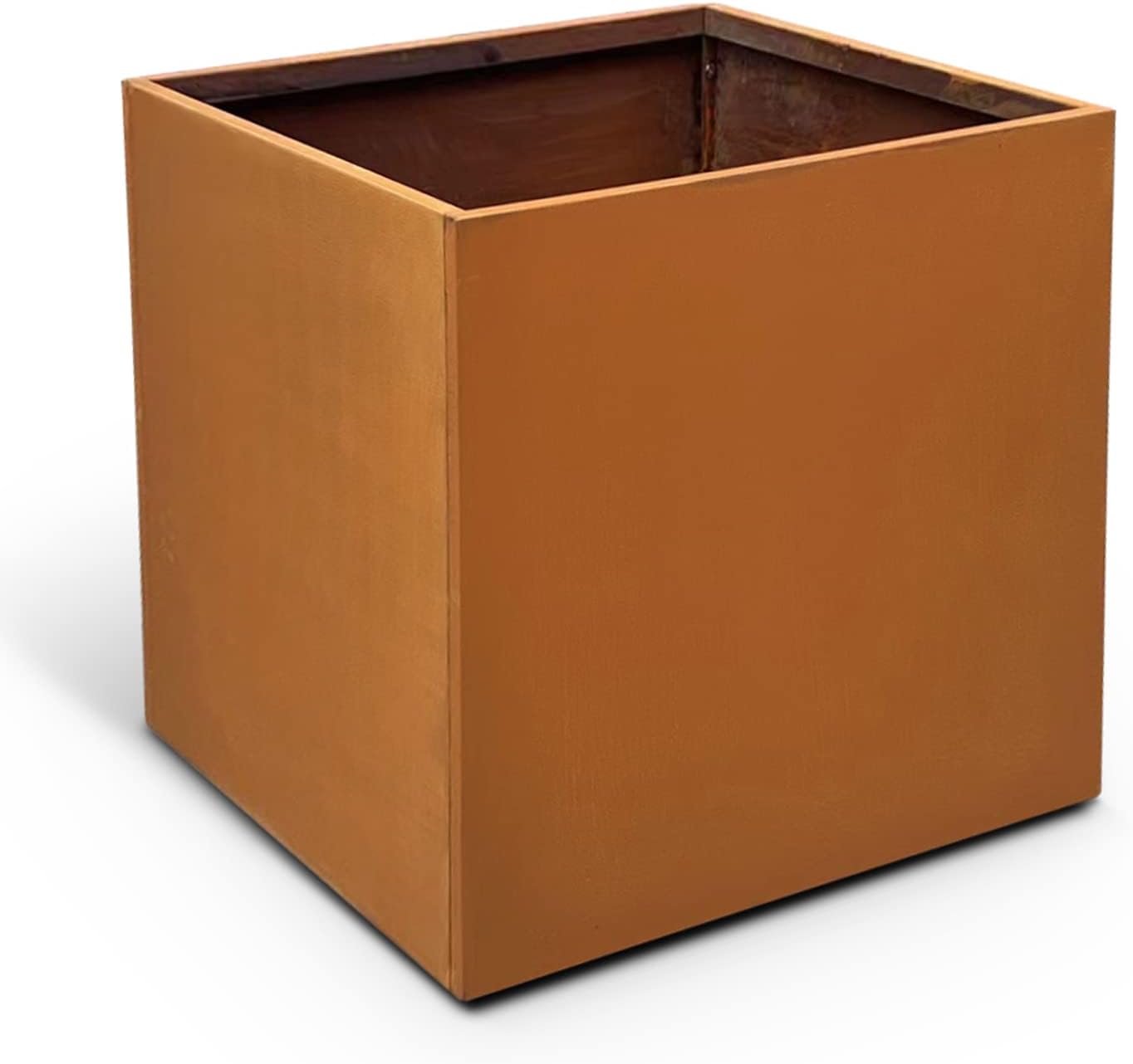 Corten Steel Planter Box Metal Square Planters Steel Large Planter Outdoor Tall Plant Durable Antique Detached for Commercial Residential Patio Deck and Backyard 26 Inch