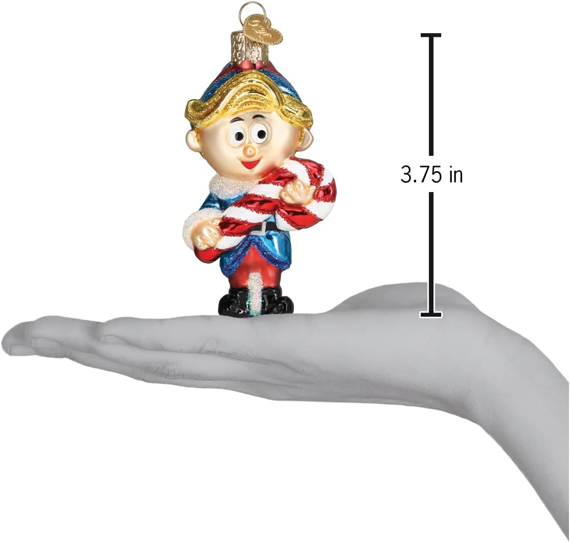 Old World Christmas Hermey The Elf Glass Blown Ornament for Christmas Tree