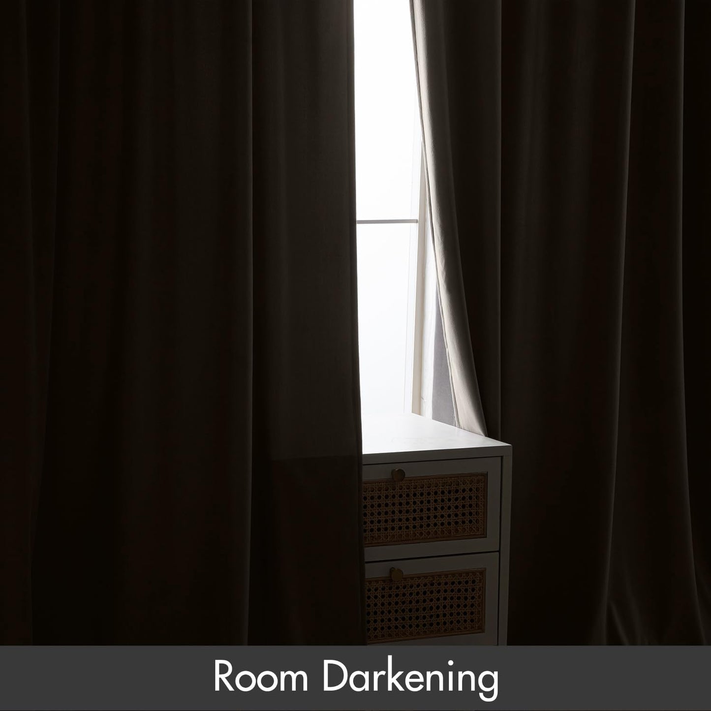 MIULEE Taupe Velvet Curtains Thermal Insulated Blackout Curtain Drapes for Bedroom Living Room Darkening 84 Inches Long Curtains Panels Rod Pocket Set of 2