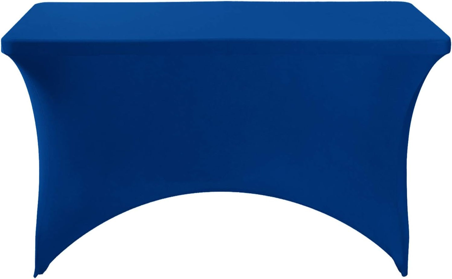 Spandex Table Cover for 4FT Table Universal Fitted Stretch Tablecloth for Party, Banquet, Wedding and Events-Classicblue
