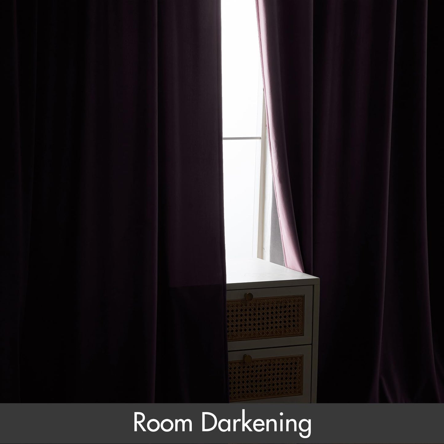 MIULEE Lavender Velvet Curtains Thermal Insulated Blackout Curtain Drapes for Bedroom Living Room Darkening 108 Inches Long Curtains Panels Rod Pocket Set of 2