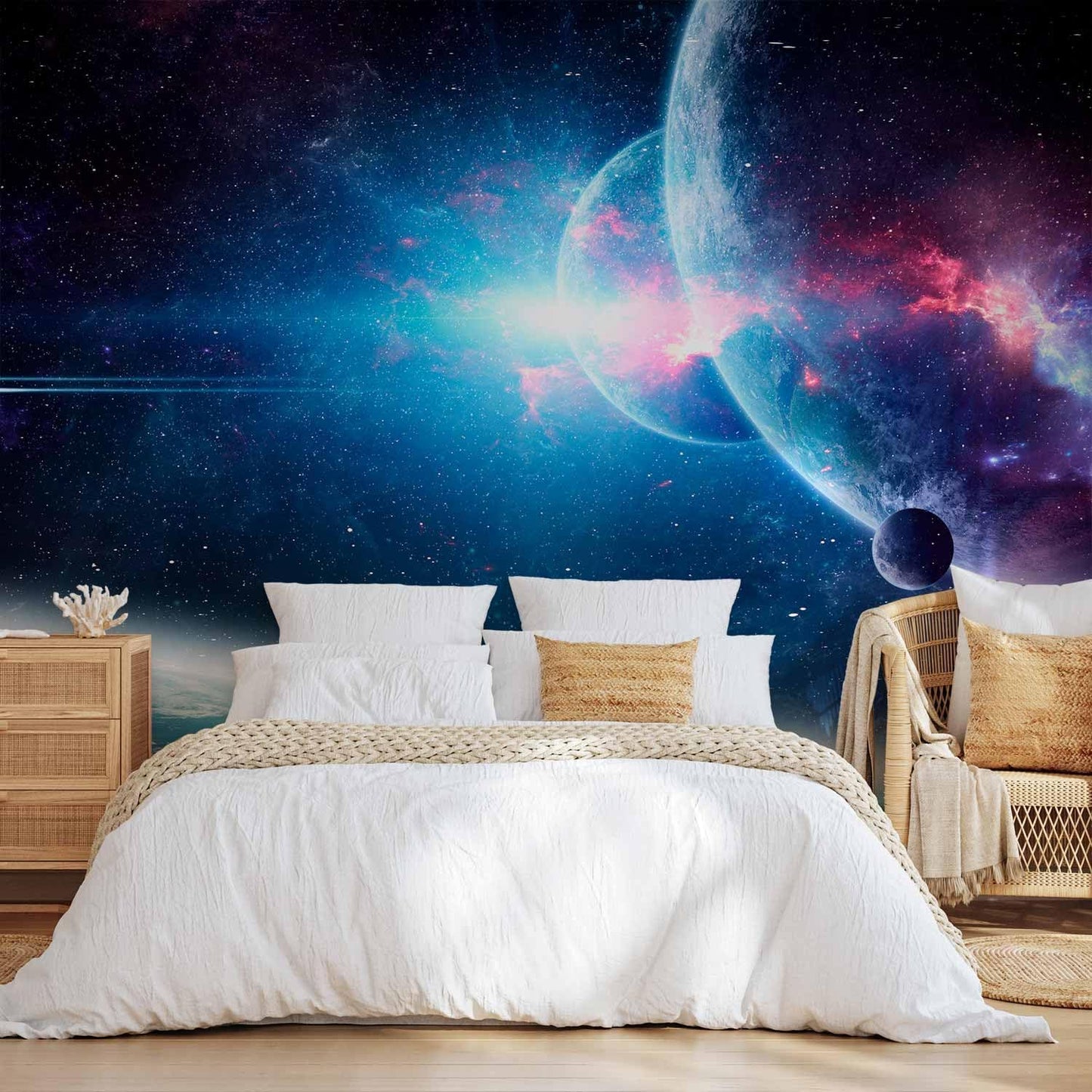 artgeist Wall Mural Cosmos Galaxy 118x83 in - XXL Non-Woven Wallpaper Fleece Wall Decor Photo Print Picture Image Design Stars Solar System Universe Space b-C-10047-a-a