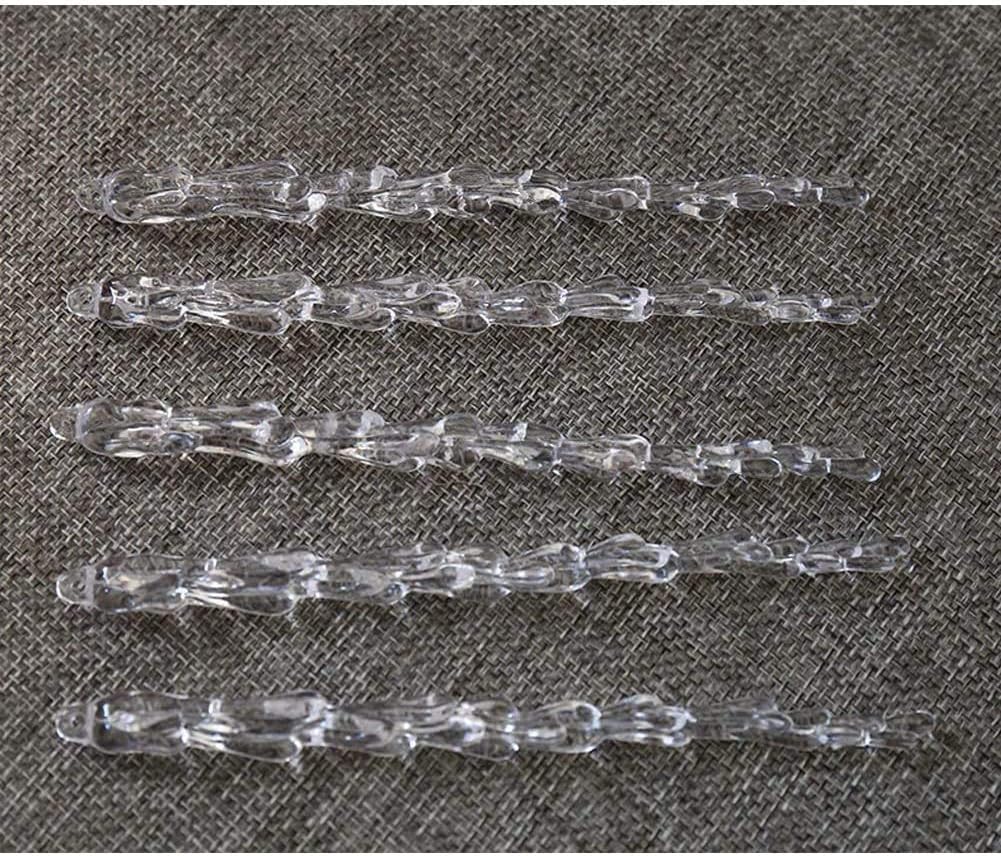 ToBeIT Chrismtas Tree icicles 50 pcs Acrylic Icicle Ornament Set for Chrismtas Decoration(50pcs Icicle)