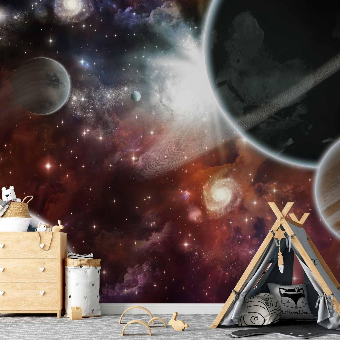 artgeist Premium Wall Mural Cosmos Galaxy 138x101 in - XXL Non-Woven Wallpaper Fleece Wall Decor Photo Print Picture Image Design Home 10110905-32