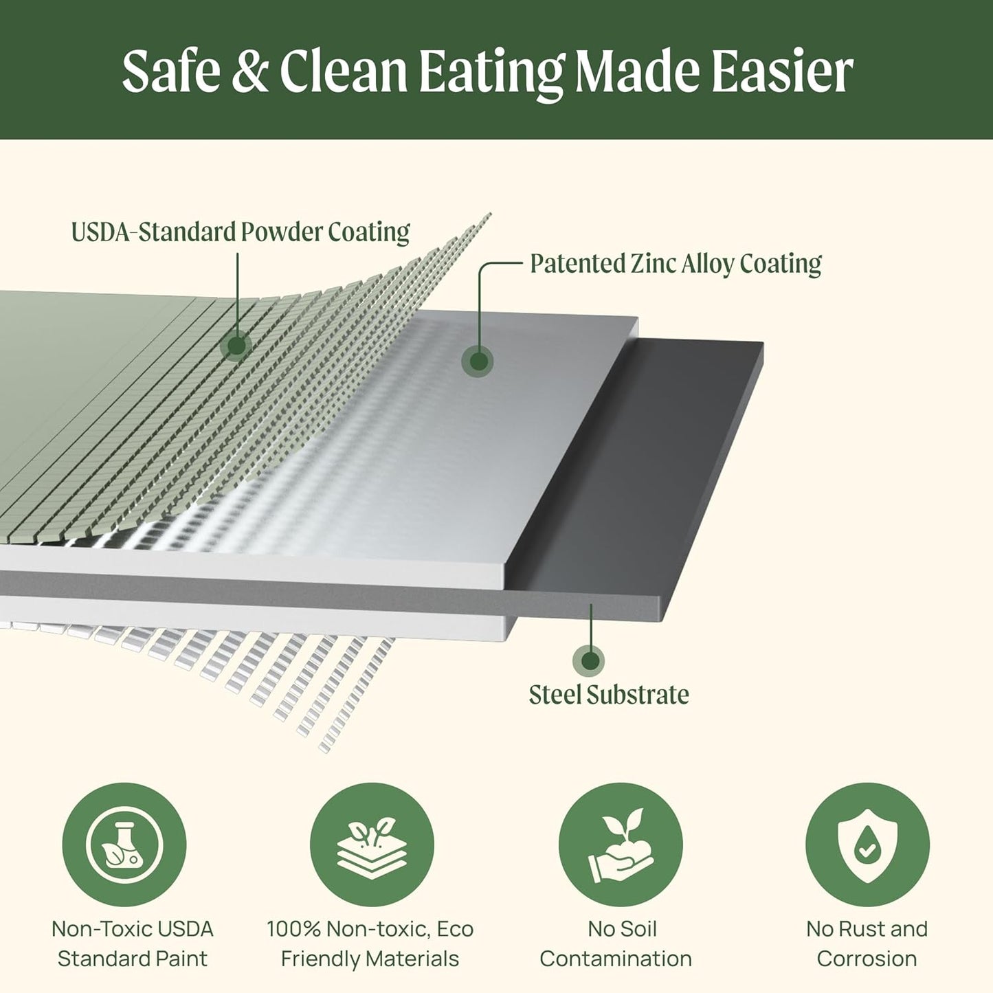 Vego garden 32" Extra Tall Raised Garden Bed Kits, 9 in 1 Modular Raised Planter Box for Vegetables Flowers Fruits Oval Metal Raised Garden Bed, Sunlit Oak