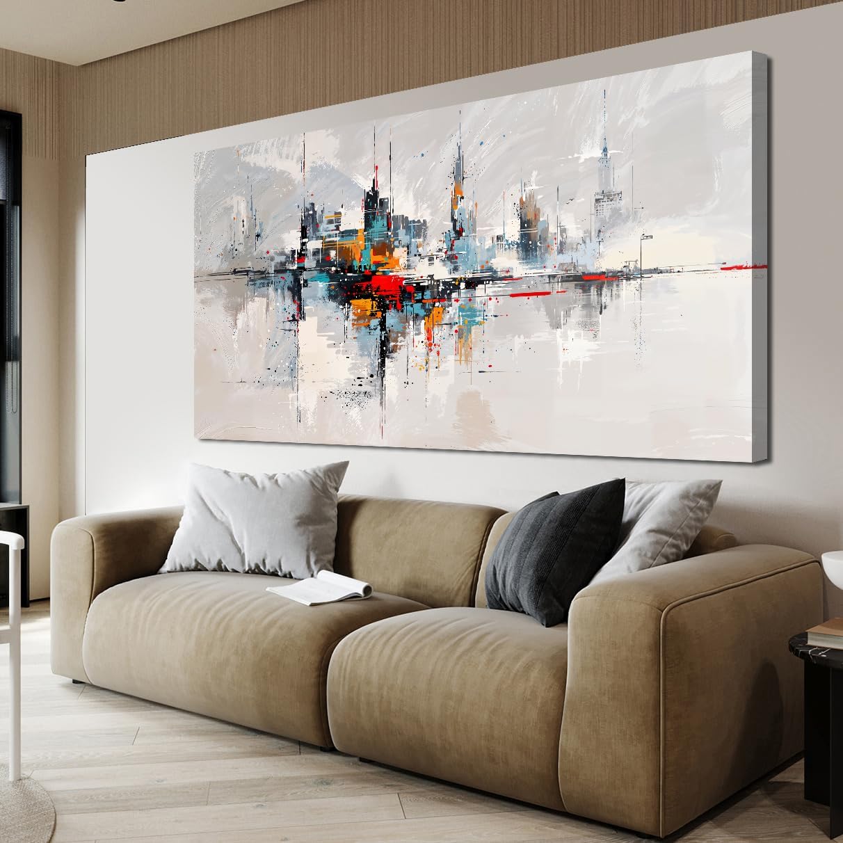 Abstract Wall Art Decor Wall Art Pictures for Living Room Abstract Canvas Art Wall Decor Modern Colorful Wall Art Prints Contemporary Large Wall Art Decorations Bedroom Office Decor 29" X 58"