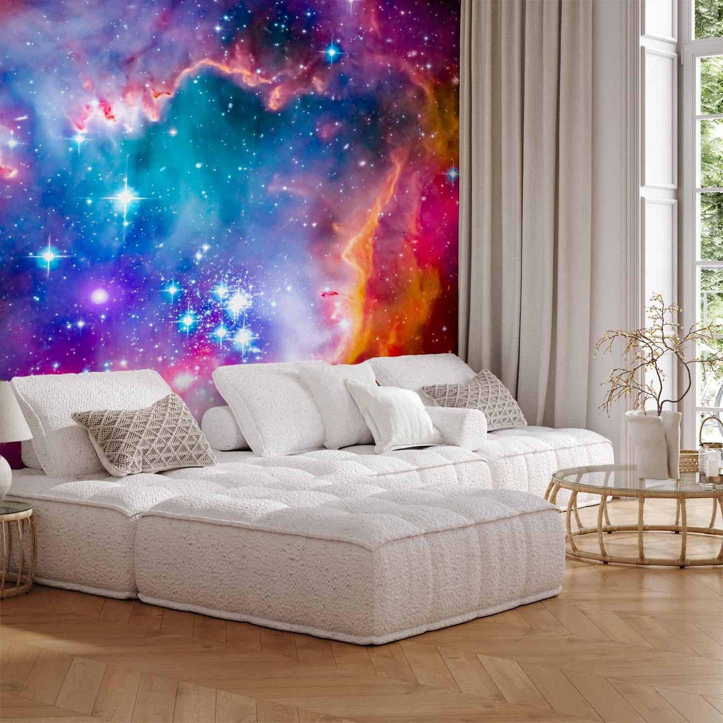 artgeist Wall Mural Abstract 118x83 in - XXL Non-Woven Wallpaper Fleece Wall Decor Photo Print Picture Image Design Abstract Cosmos Sky Star i-G-10010-a-a