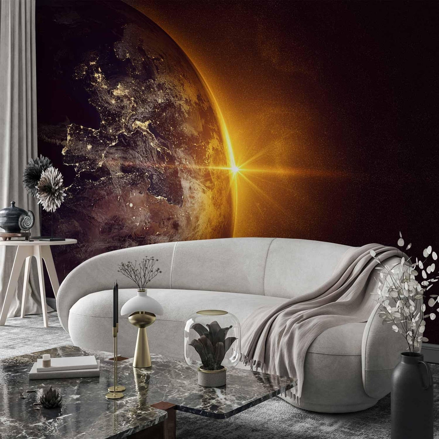 artgeist Wall Mural Cosmos Galaxy 77x55 in - Peel and Stick Self-Adhesive Wallpaper Removable Large Sticker Foil Wall Decor Print Picture Image Design n-B-0003-a-a