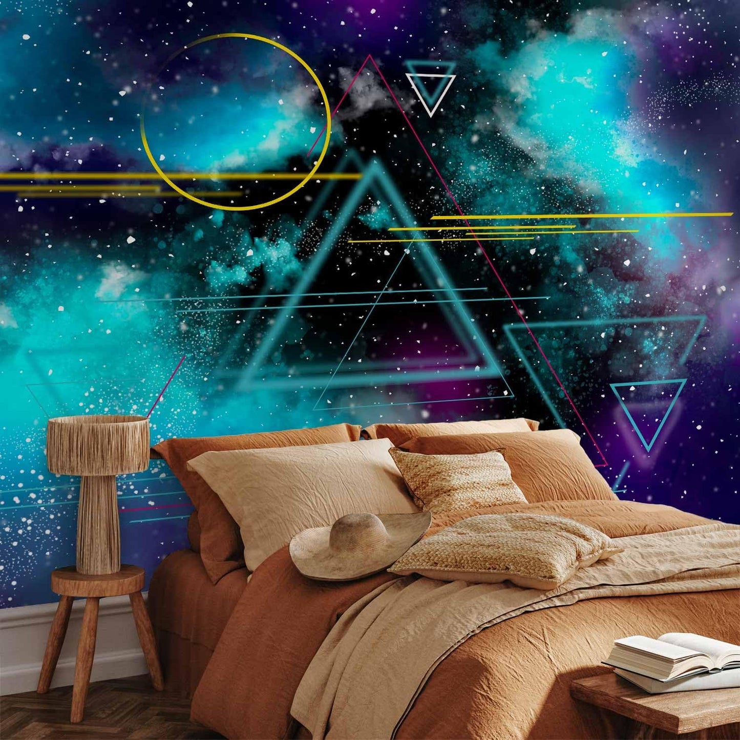 artgeist Wall Mural Galaxy 157x110 in - Non-Woven Wallpaper Fleece Wall Decor Photo Print Picture Image Design Home Mural Cosmos Galaxy Cosmonaut Astronaut a-A-10328-a-a