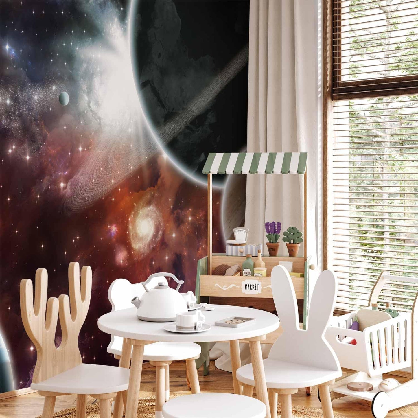 artgeist Premium Wall Mural Cosmos Galaxy 118x83 in - XXL Non-Woven Wallpaper Fleece Wall Decor Photo Print Picture Image Design Home 10110905-32