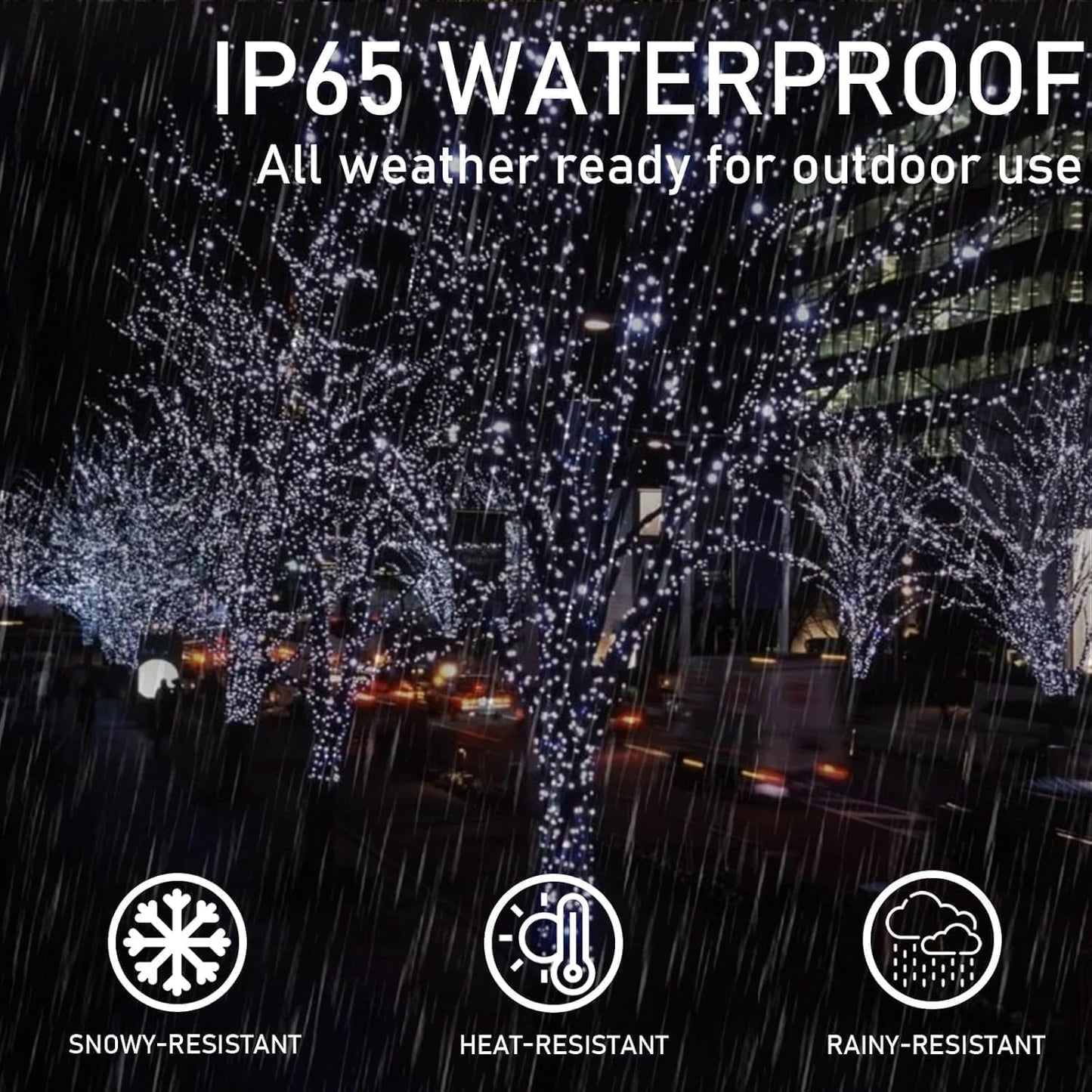 Solar String Lights Outdoor Waterproof 4PK 400LED 132FT Twinkle Lights Auto On/Off Solar Powered LED Fairy Light Green Wire with 8 Modes for Christmas Tree Party Wedding Garden Decoration (Cool White)