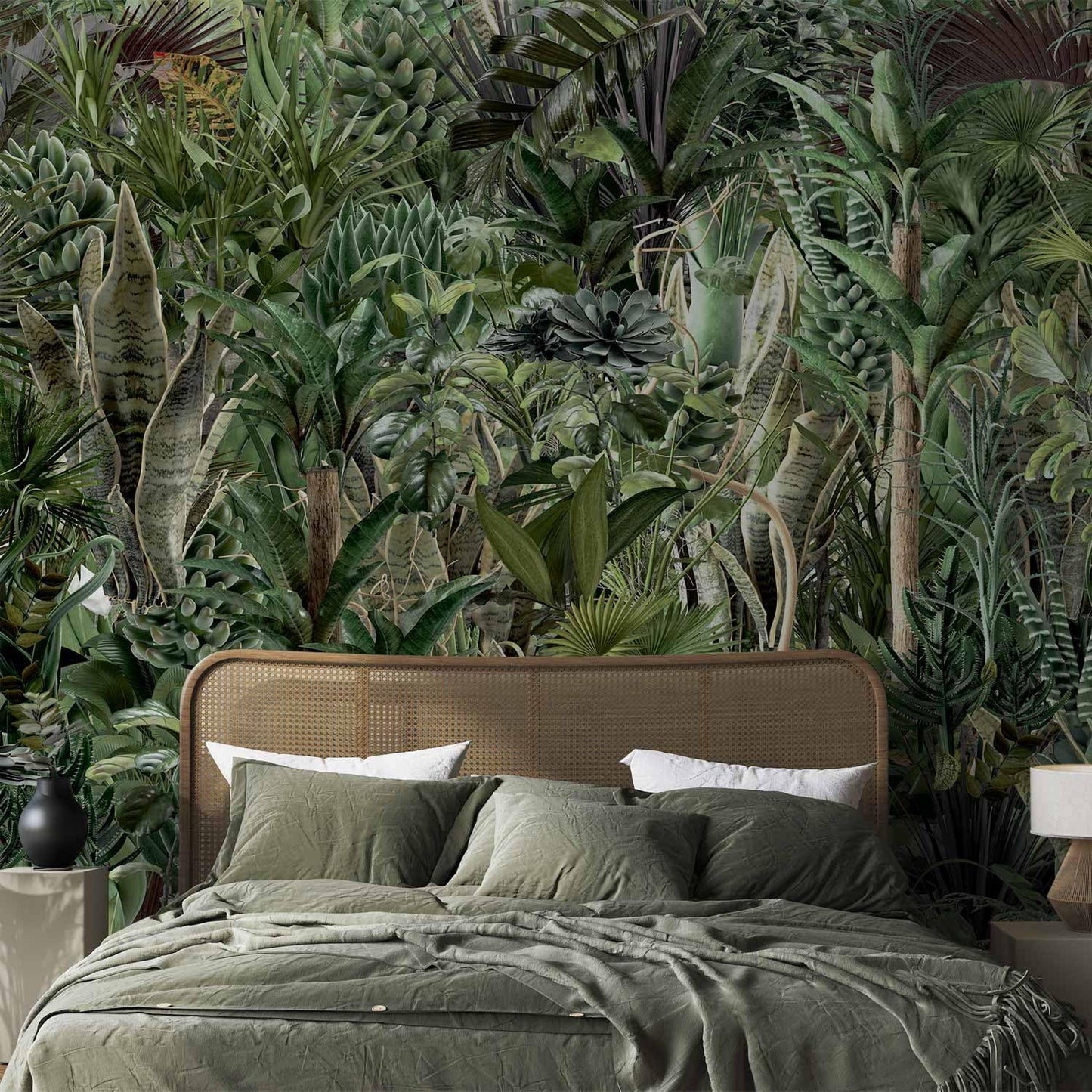artgeist Premium Wall Mural Leaves 138x101 in - Non-Woven Wallpaper Fleece Wall Decor Photo Print Picture Image Design Plants Abstract Nature Botanical b-C-0858-a-a