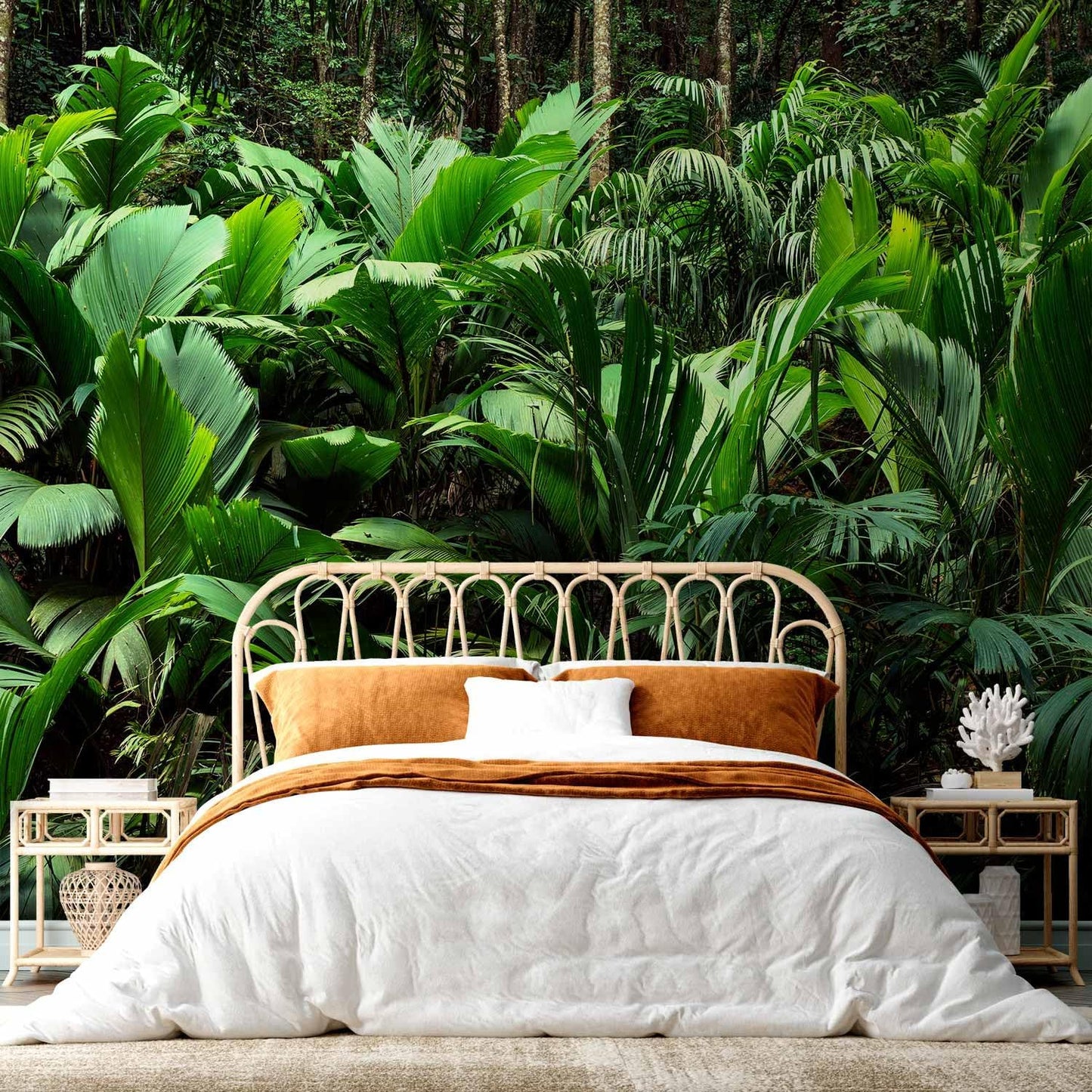 artgeist Premium Wall Mural Nature 138x101 in - XXL Non-Woven Wallpaper Fleece Wall Decor Photo Print Picture Image Design Botanical Plants Jungle Leaves b-B-0594-a-a