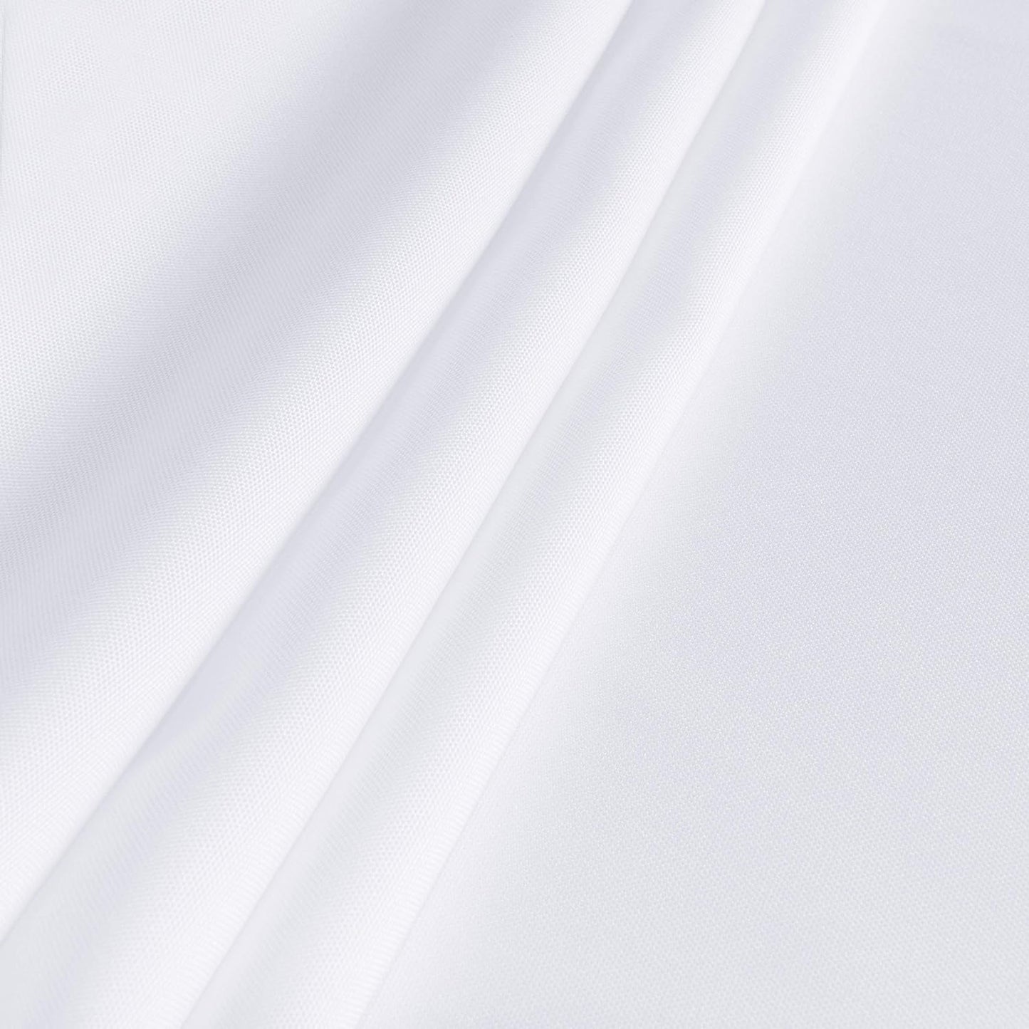 sancua Rectangle Tablecloth - 60 x 120 Inch - Stain and Wrinkle Resistant Washable Polyester Table Cloth, Decorative Fabric Table Cover for Dining Tables, Buffet Parties and Camping, White