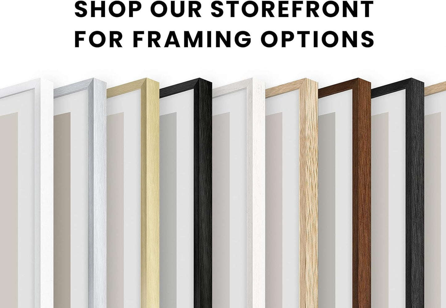 HAUS & HUES Set of 4 Natural Oak Frames - Beige Gallery Wall Frames, 18x24