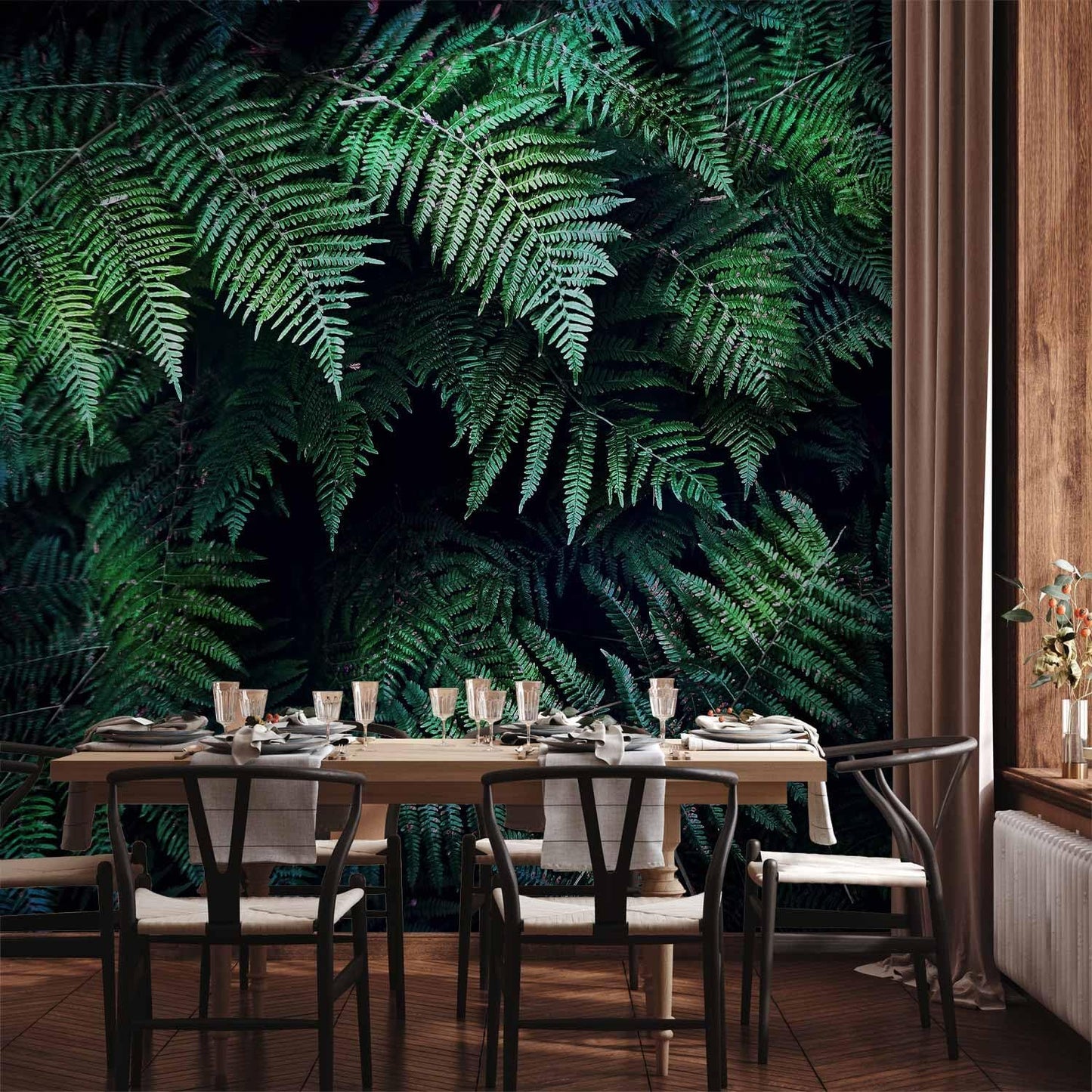 artgeist Premium Wall Mural 3D Effect 157x110 in - XXL Non-Woven Wallpaper Fleece Wall Decor Photo Print Picture Image Design Home Tropical Leaves b-C-0564-a-a