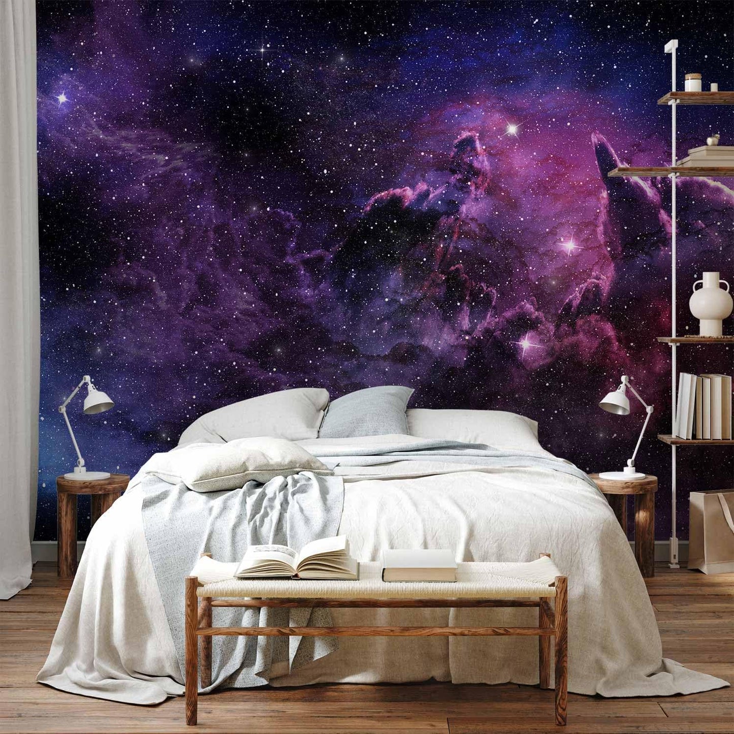 artgeist Wall Mural Cosmos Galaxy 138x101 in - XXL Non-Woven Wallpaper Fleece Wall Decor Photo Print Picture Image Design Home a-C-0022-a-a