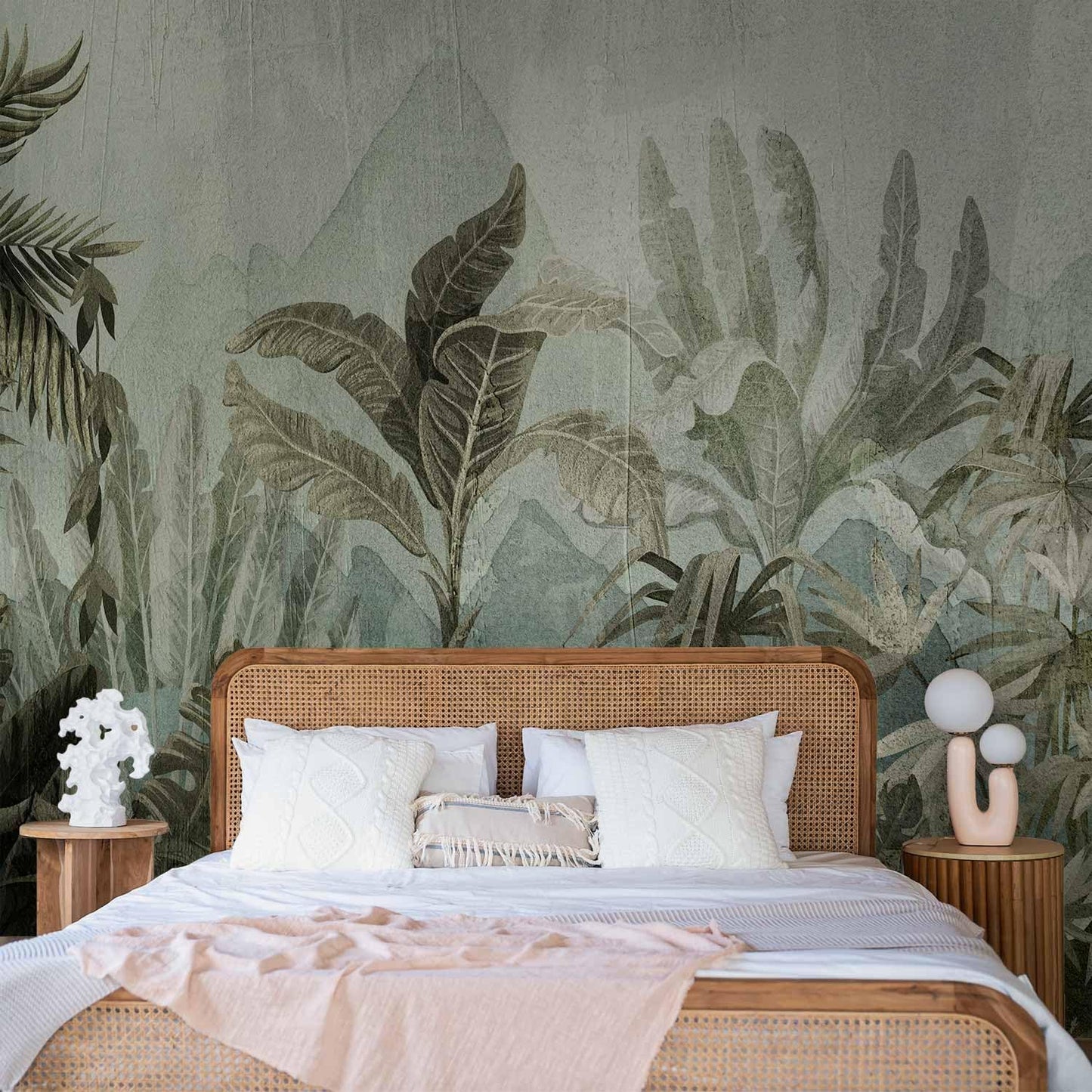 artgeist Wall Mural Leaves 154x110 in - XXL Peel and Stick Self-Adhesive Wallpaper Removable Large Sticker Foil Wall Decor Print Picture Design Nature Botanical Plants Palm Abstract b-C-0854-a-a