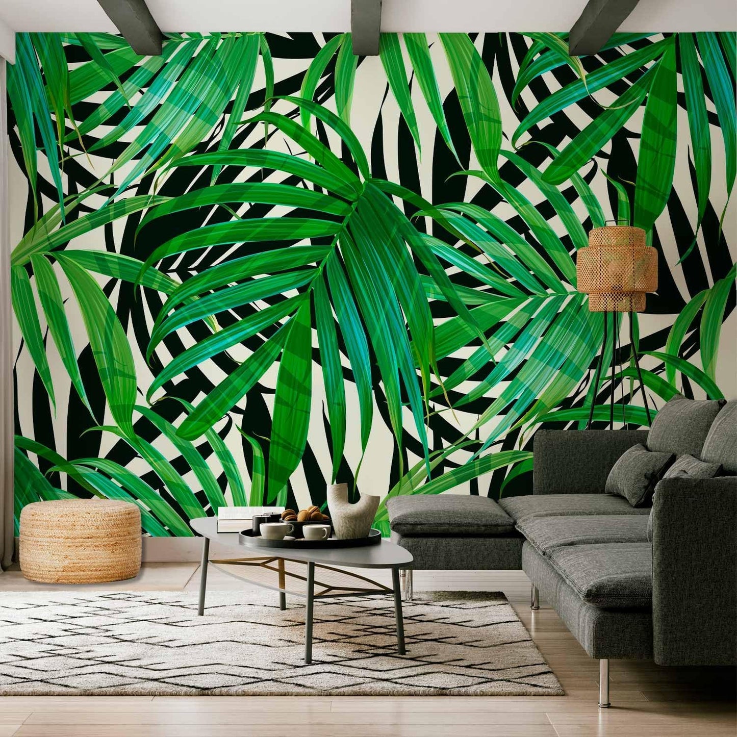artgeist Wall Mural Tropical 79"x55" XXL Peel and Stick Self-Adhesive Wallpaper Removable Large Sticker Foil Wall Decor Print Picture Image Design