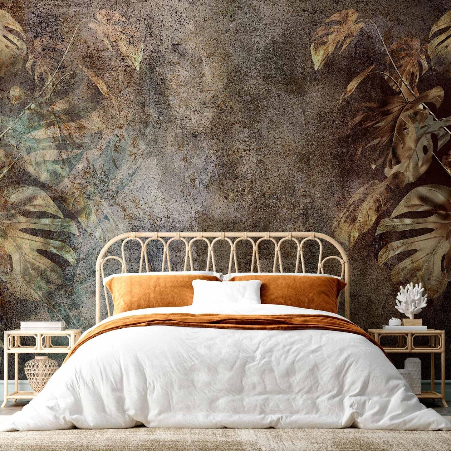 artgeist Premium Wall Mural Monstera 157x110 in - Non-Woven Wallpaper Fleece Wall Decor Photo Print Picture Image Design Nature Botanical Abstract Plants b-C-0859-a-a