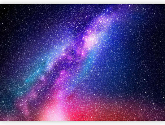 artgeist Wall Mural Galaxy 79x55 in - XXL Non-Woven Wallpaper Fleece Wall Decor Photo Print Picture Image Abstract Space Sky Star Cloud Violet f-C-0487-a-a