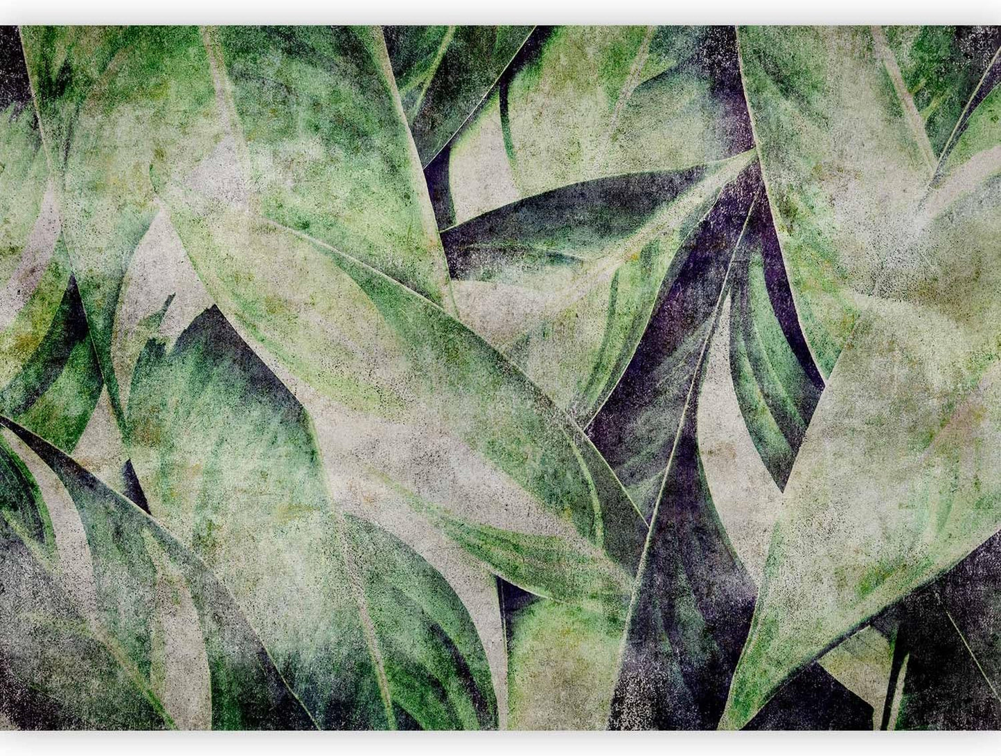 artgeist Premium Wall Mural Tropical Leaves 157"x110"XXL Non-Woven Wallpaper Fleece Wall Decor Photo Print Picture Image Design Jungle Nature Botanical b-C-0844-a-a