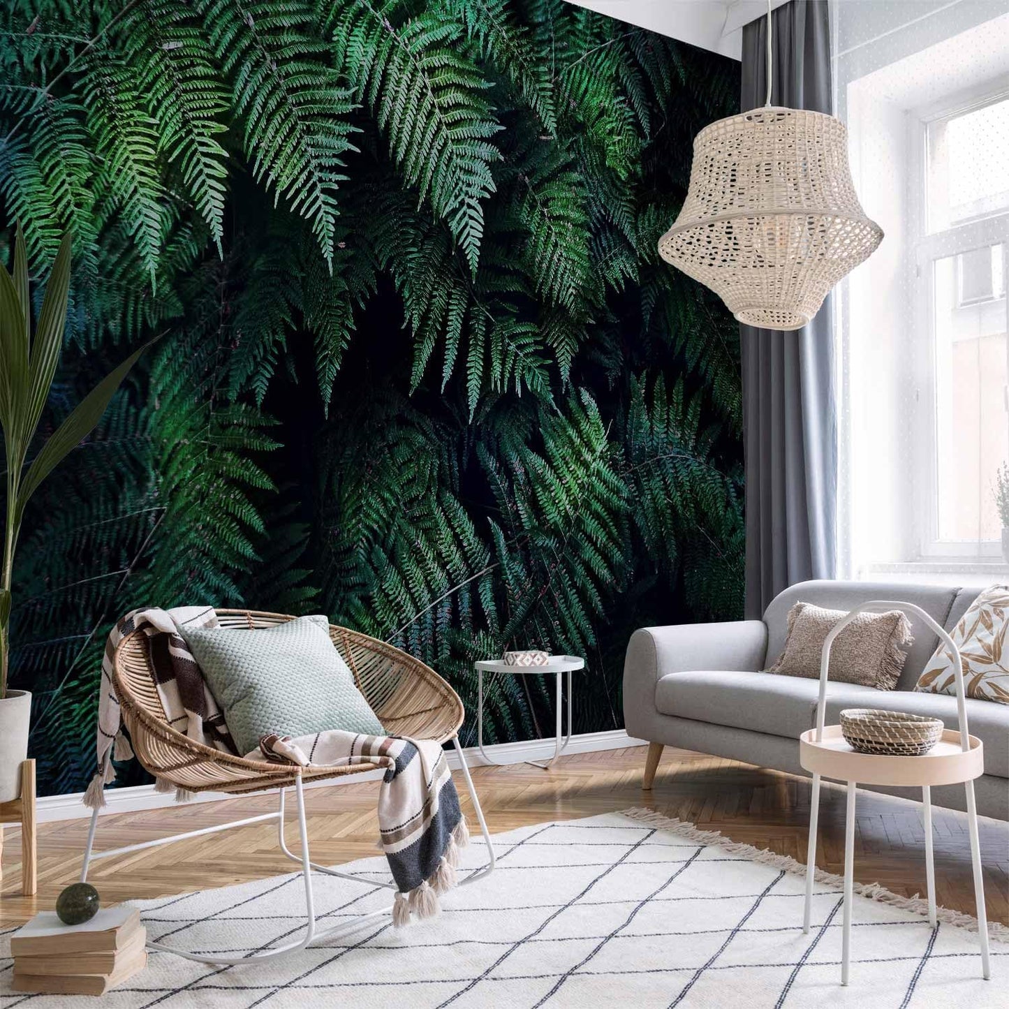 artgeist Premium Wall Mural 3D Effect 157x110 in - XXL Non-Woven Wallpaper Fleece Wall Decor Photo Print Picture Image Design Home Tropical Leaves b-C-0564-a-a