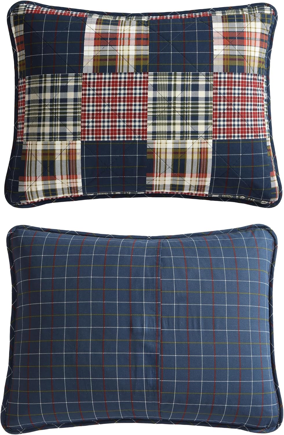 Eddie Bauer Poppy & Fritz Compass Cotton Blue 4 Piece Sheet Set-Full
