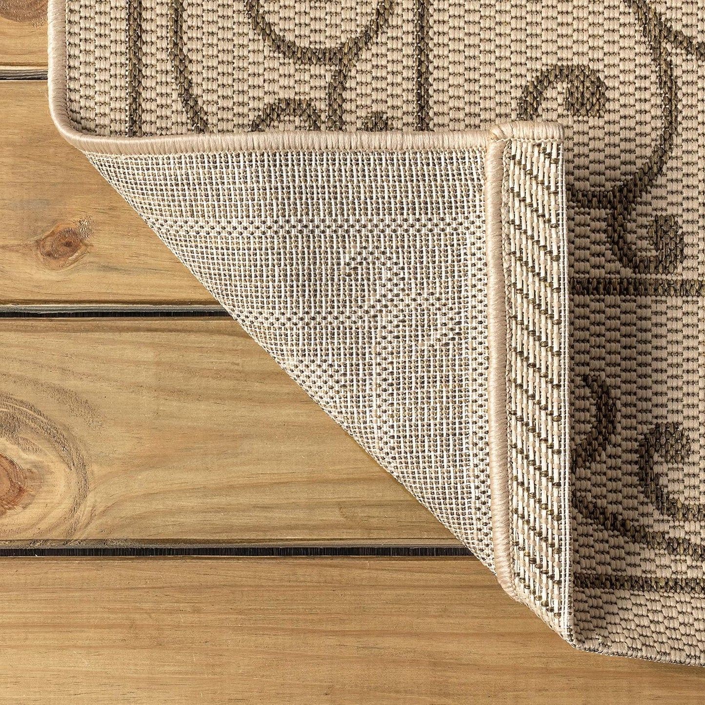 JONATHAN Y Vintage Filigree Indoor Outdoor Area Rug 10X14 Beige/Brown, Charleston Textured Weave for Backyard, Patio, Porch, Easy-Cleaning, High Traffic, Pet-Friendly, Non-Shedding (SMB106A-14)